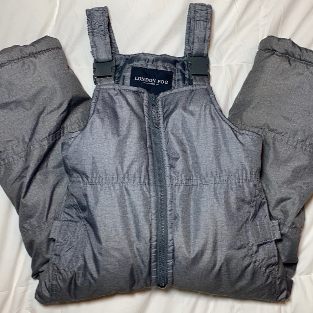 London fog kids grey bib snow pants